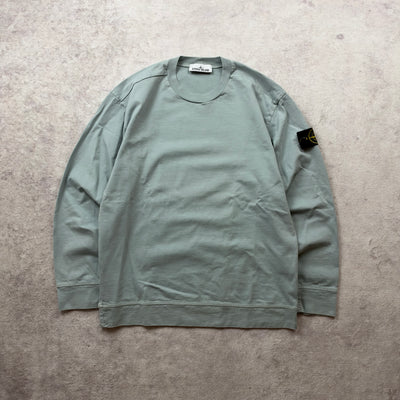 Stone Island Garment Dyed Heavy Cotton Fleece Crewneck SS 2023