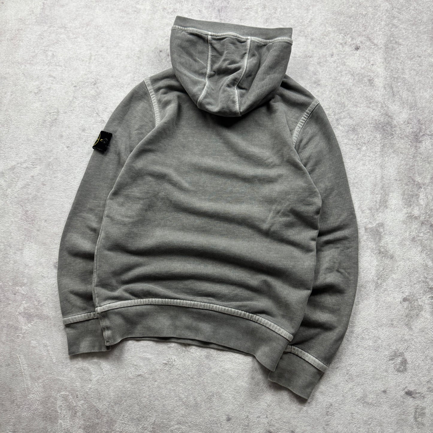 Stone Island Garment Dyed Washed Hooded Sweatshirt AW 2015