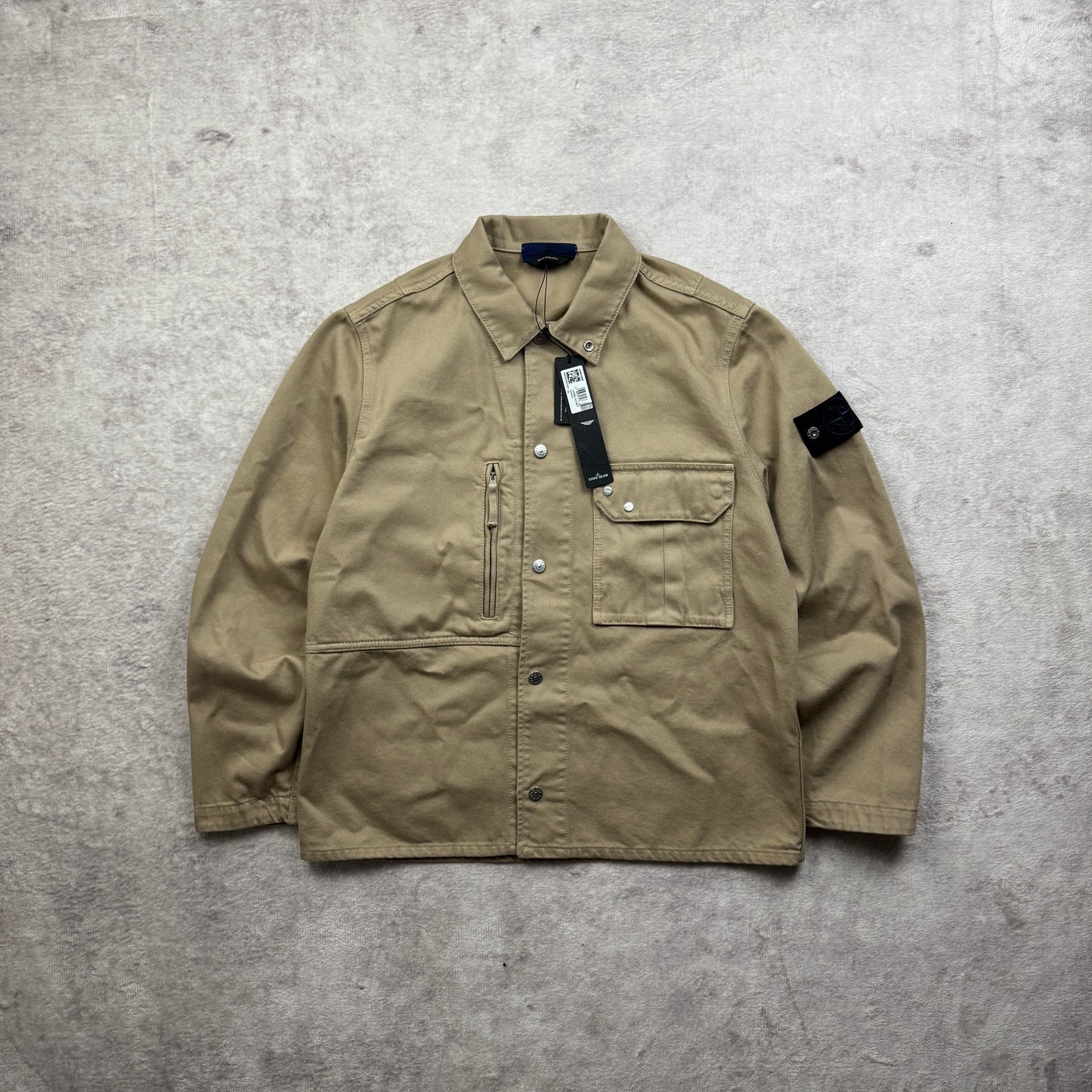 Stone Island Light Bull Denim-TC Overshirt SS 2026