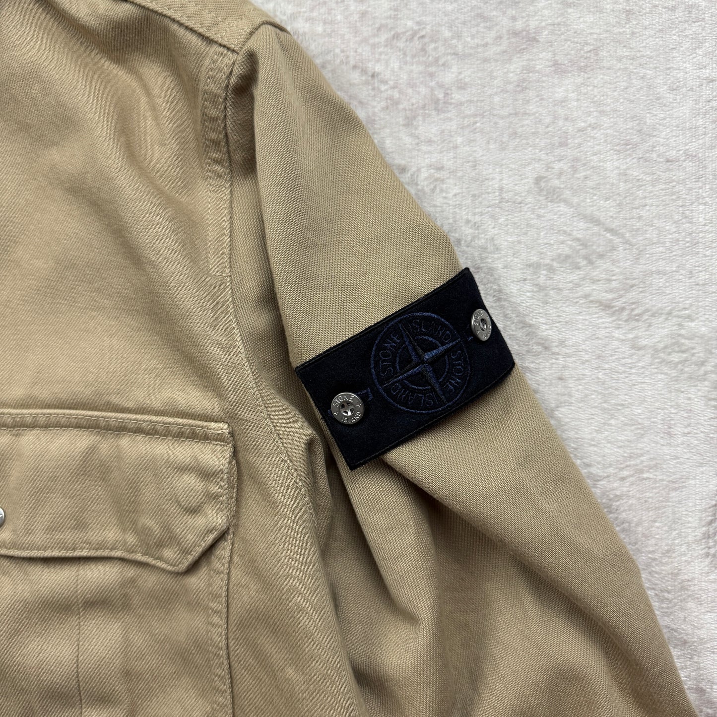 Stone Island Light Bull Denim-TC Overshirt SS 2026