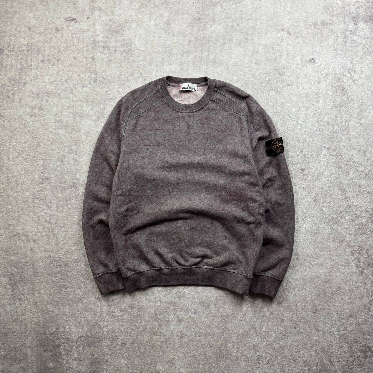 Stone Island Dust Colour Treatment Crewneck Sweatshirt SS 2021