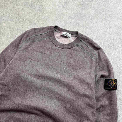 Stone Island Dust Colour Treatment Crewneck Sweatshirt SS 2021