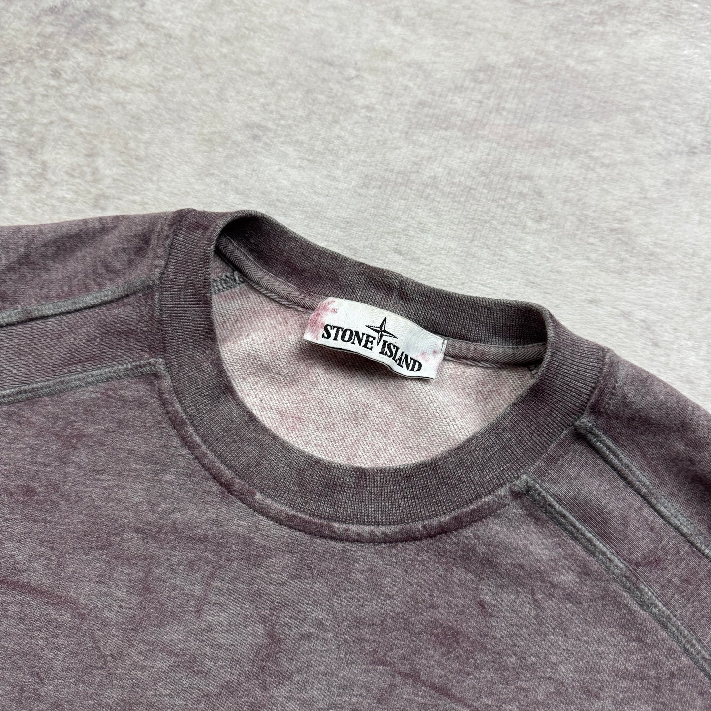 Stone Island Dust Colour Treatment Crewneck Sweatshirt SS 2021