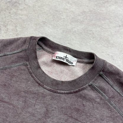 Stone Island Dust Colour Treatment Crewneck Sweatshirt SS 2021