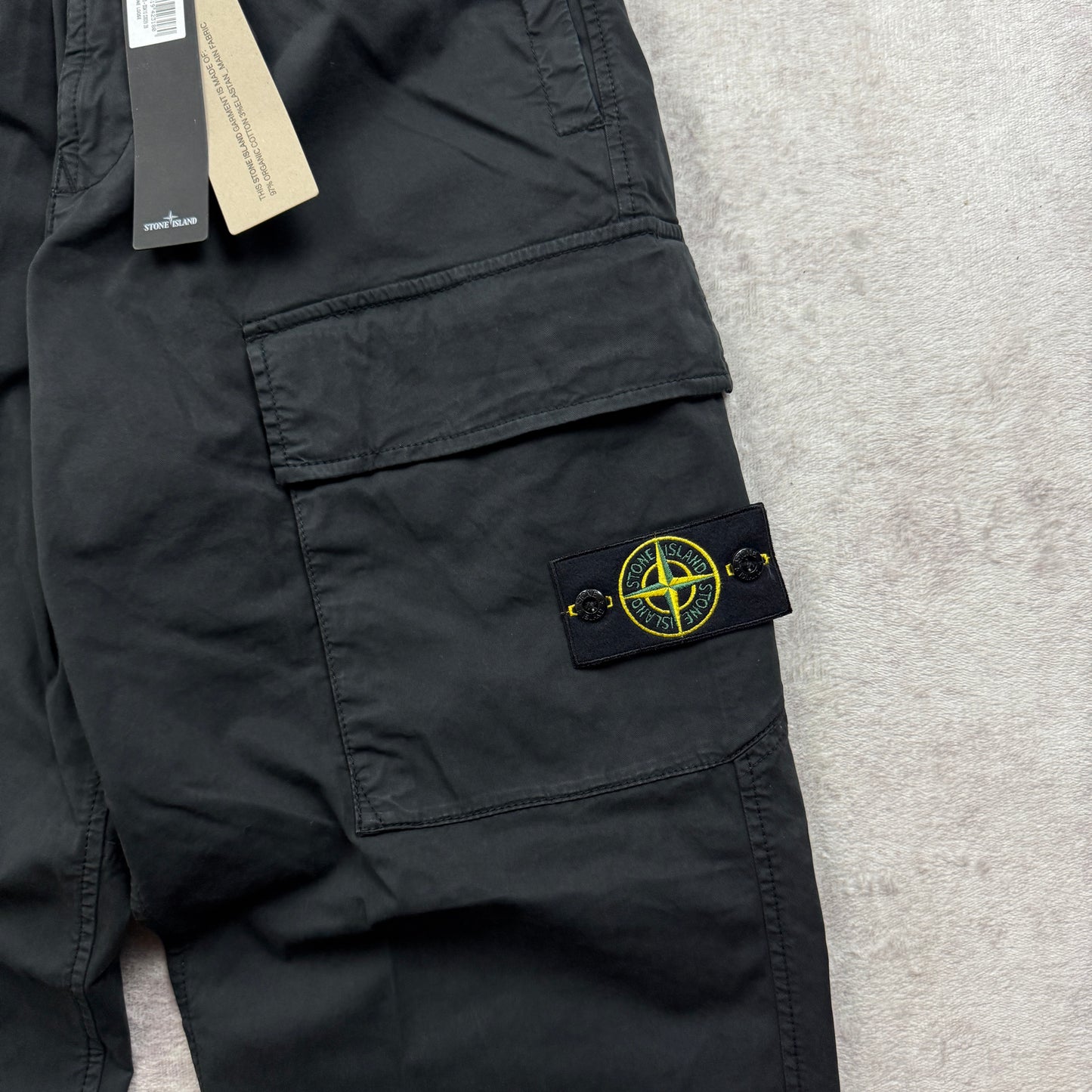Stone Island Stretch Organic Cotton Twill Cargo Pants Type LO SS 2026
