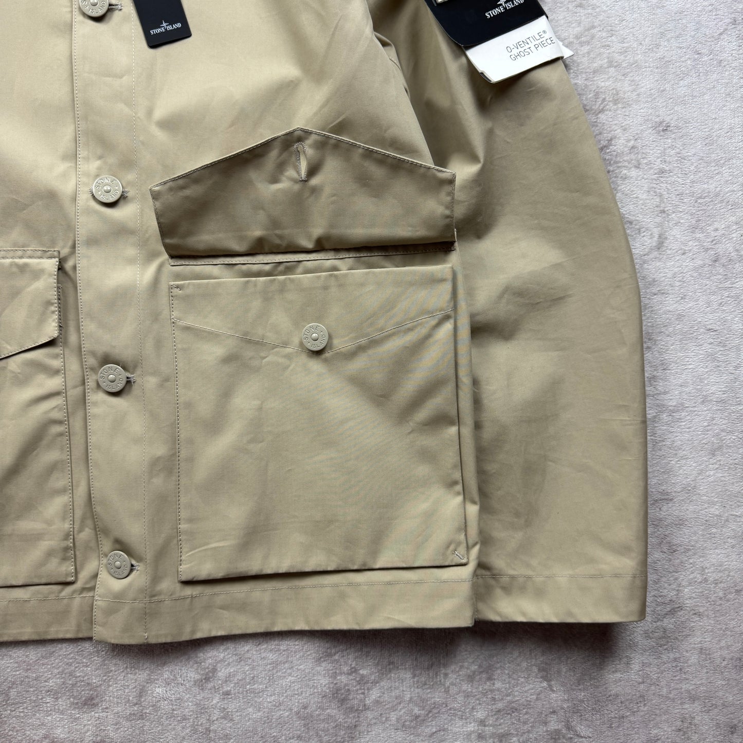 Stone Island Ghost Piece O-Ventile Jacket SS 2023