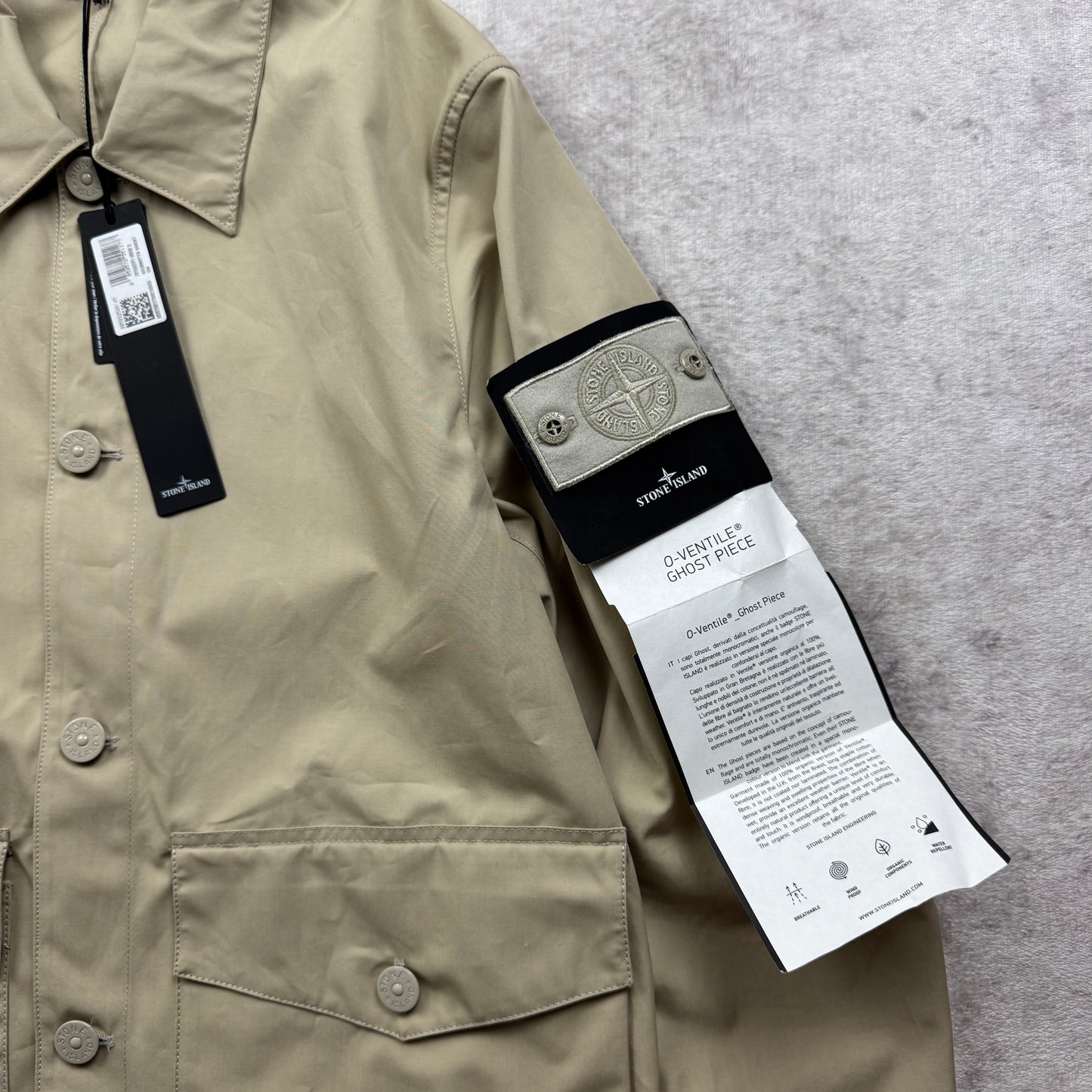 Stone Island Ghost Piece O-Ventile Jacket SS 2023
