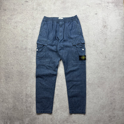 Stone Island Denim Cargo Pants SS 2021