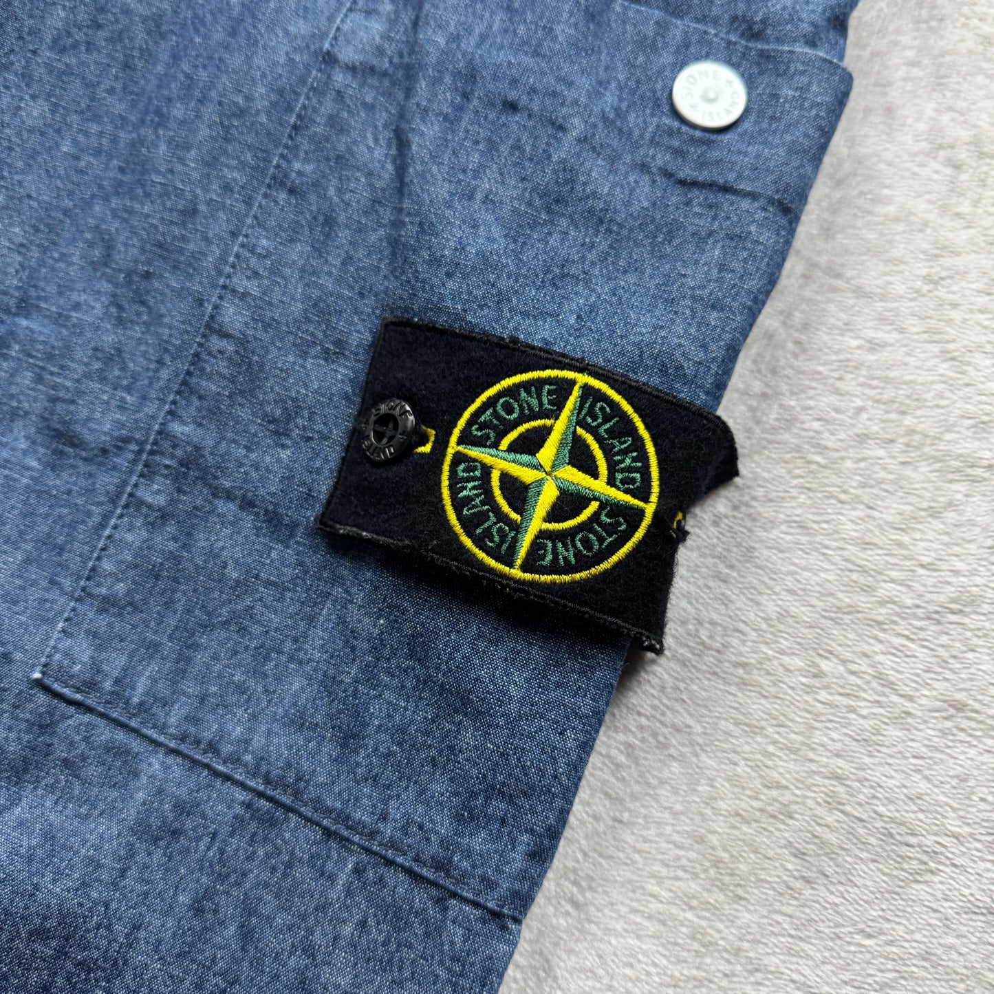 Stone Island Denim Cargo Pants SS 2021