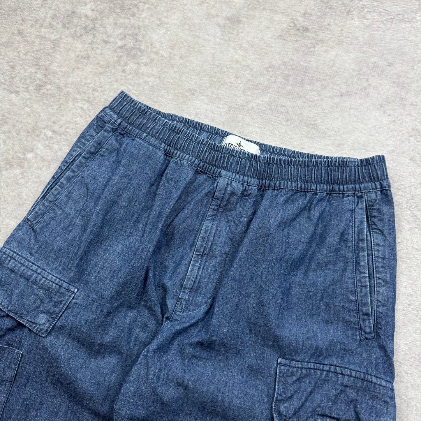 Stone Island Denim Cargo Pants SS 2021