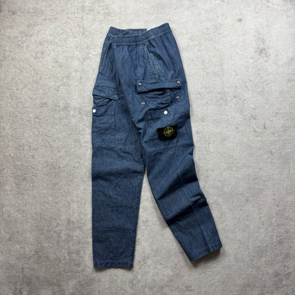 Stone Island Denim Cargo Pants SS 2021