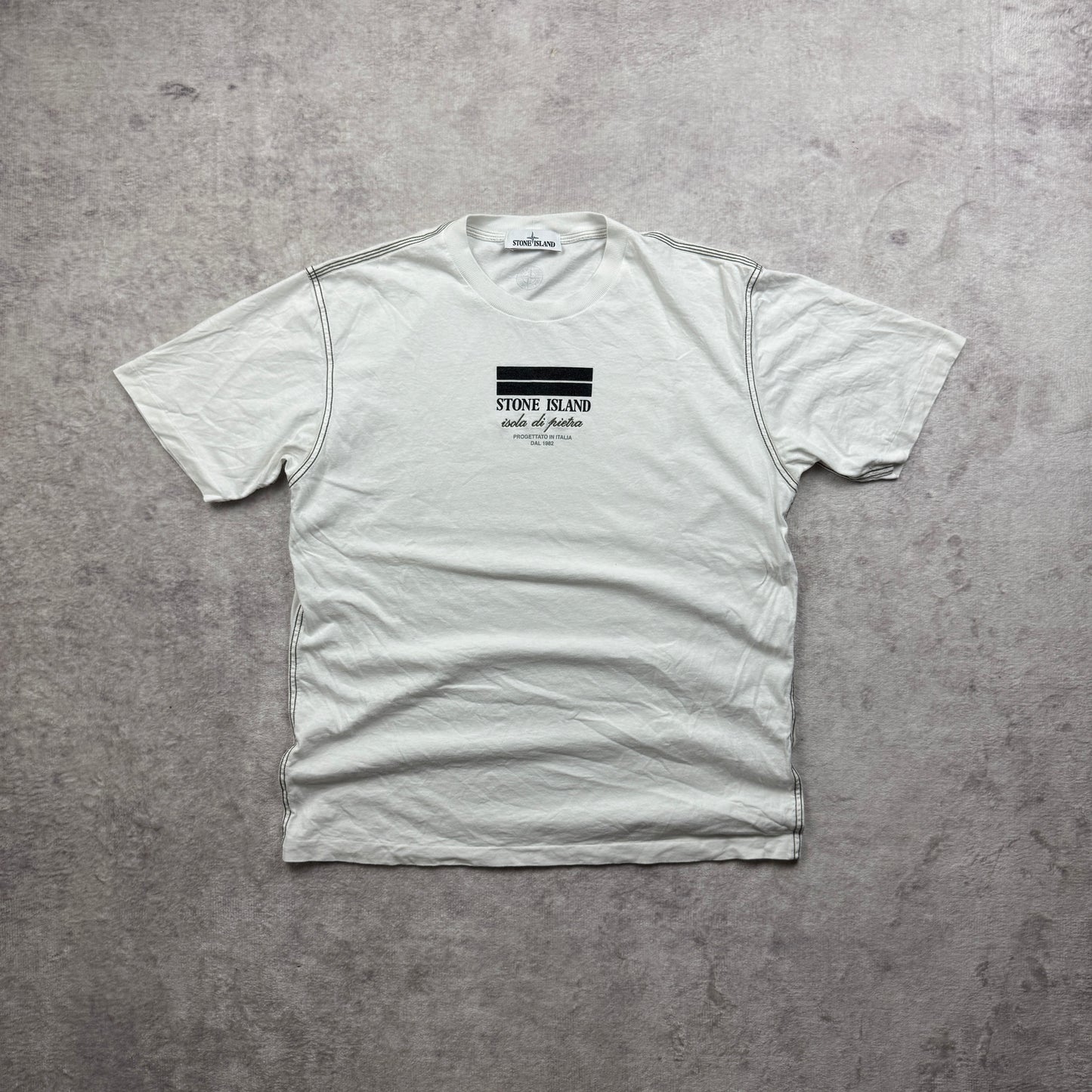 Stone Island Isola Di Pietra Embroidered T-Shirt AW 2021