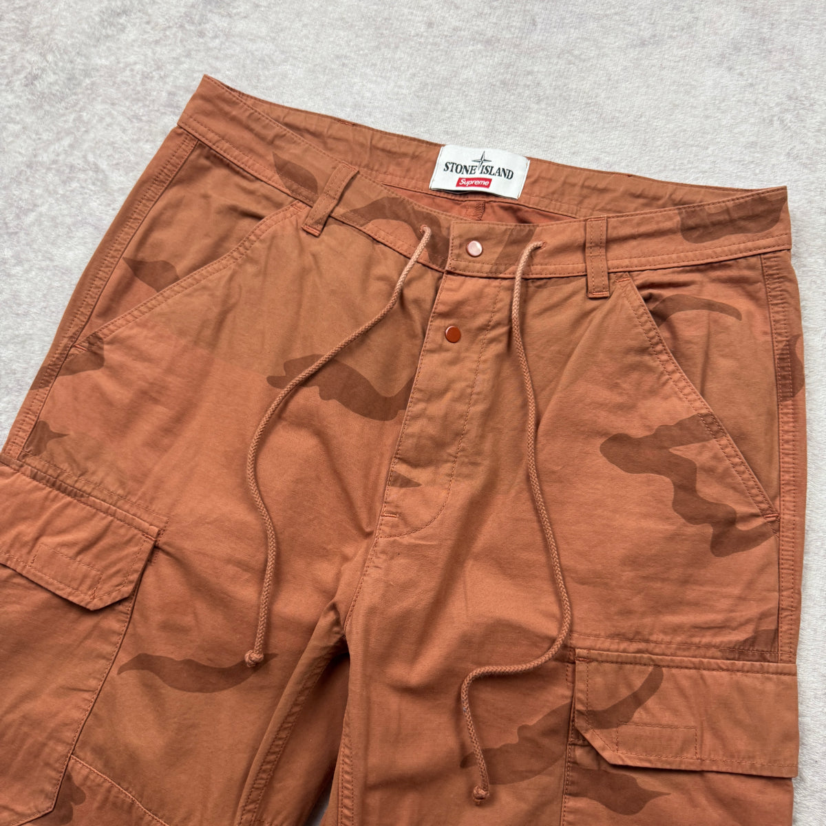 Stone Island x Supreme Camo Cargo Pants SS 2019