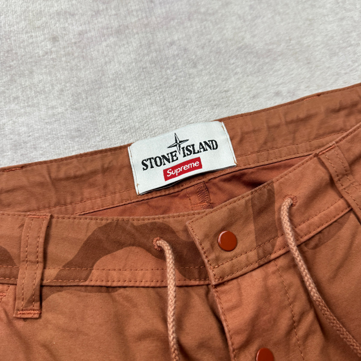 Stone Island x Supreme Camo Cargo Pants SS 2019
