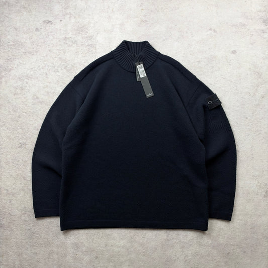 Stone Island Ghost Piece Mock Neck Knit AW 2023