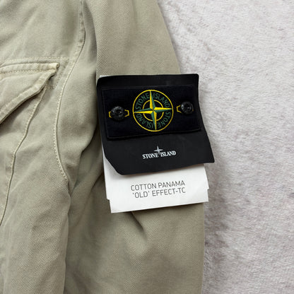 Stone Island Cotton Panama 'Old' Effect Overshirt AW 2026