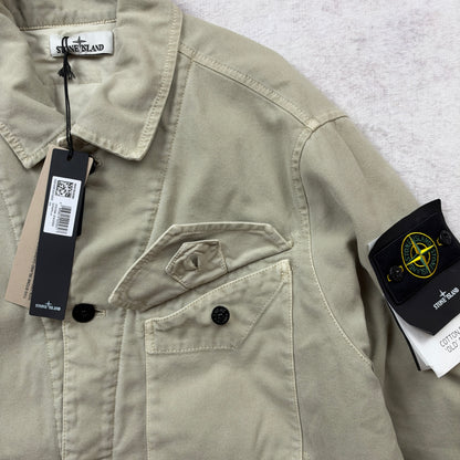 Stone Island Cotton Panama 'Old' Effect Overshirt AW 2026