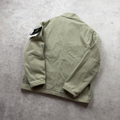 Stone Island Cotton Panama 'Old' Effect Overshirt AW 2026