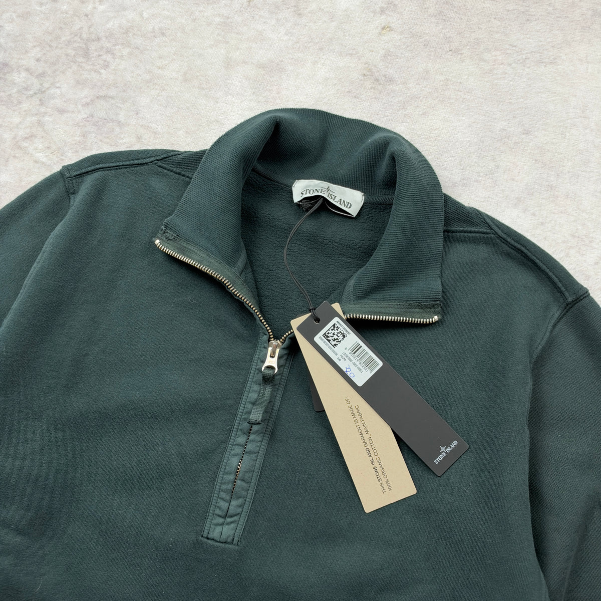 Stone Island Organic Cotton Fleece Half-Zip Sweatshirt AW 2026