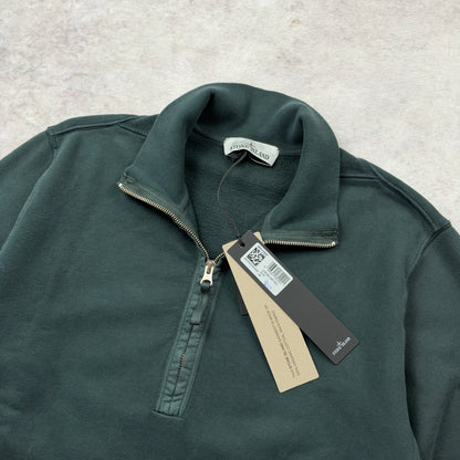 Stone Island Organic Cotton Fleece Half-Zip Sweatshirt AW 2026