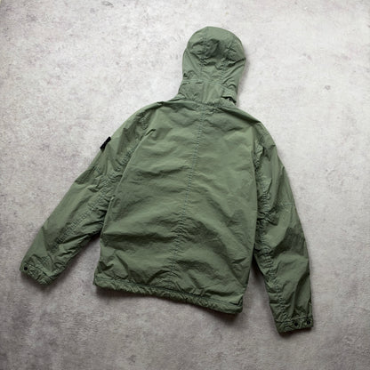 Stone Island Garment Dyed Crinkle Reps NY Hooded Jacket SS 2019