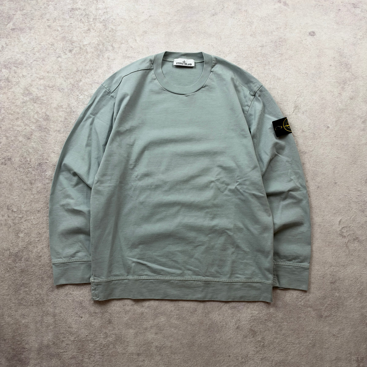 Stone Island Garment Dyed Heavy Cotton Fleece Crewneck SS 2023