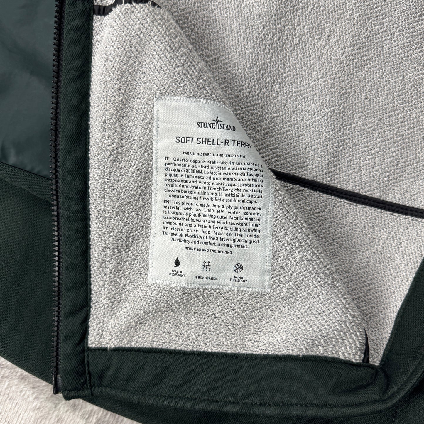 Stone Island Soft Shell‑R Terry Jacket AW 2016