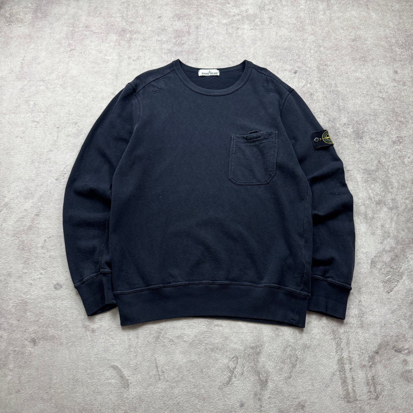 Stone Island Chest Pocket Crewneck Sweatshirt AW 2018