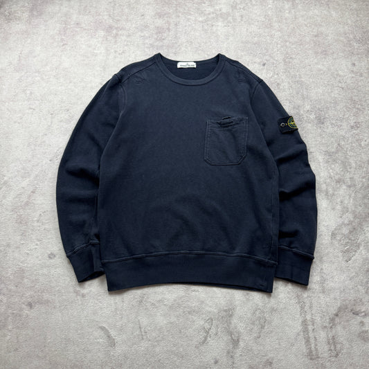 Stone Island Chest Pocket Crewneck Sweatshirt AW 2018