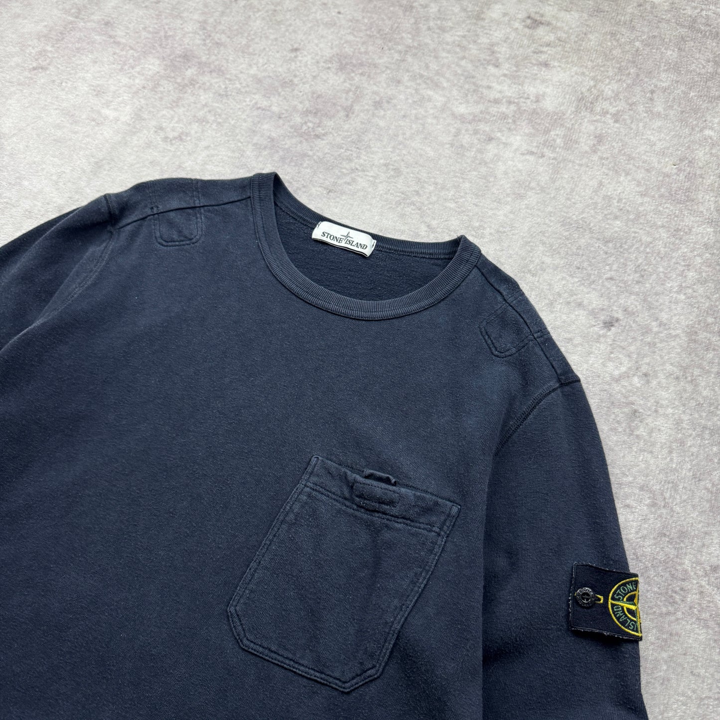 Stone Island Chest Pocket Crewneck Sweatshirt AW 2018