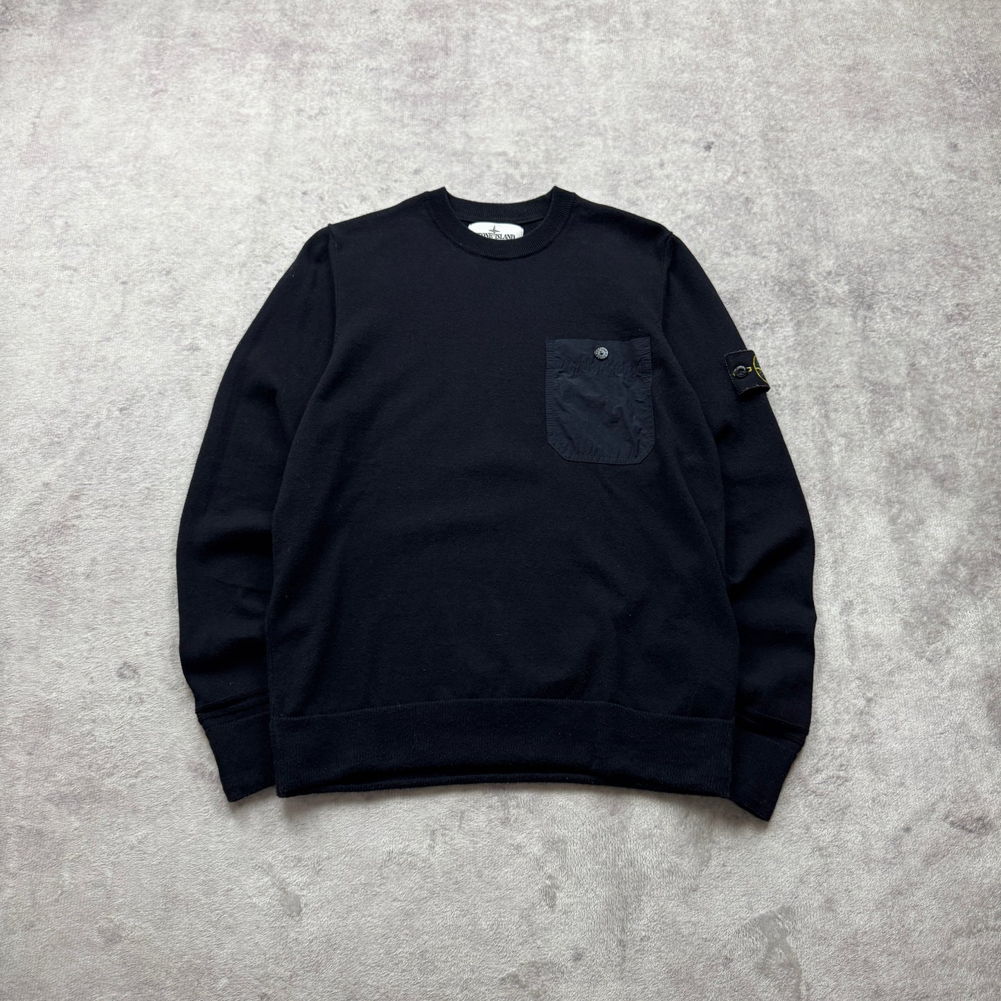 Stone Island Chest Pocket Crewneck Knit SS 2021