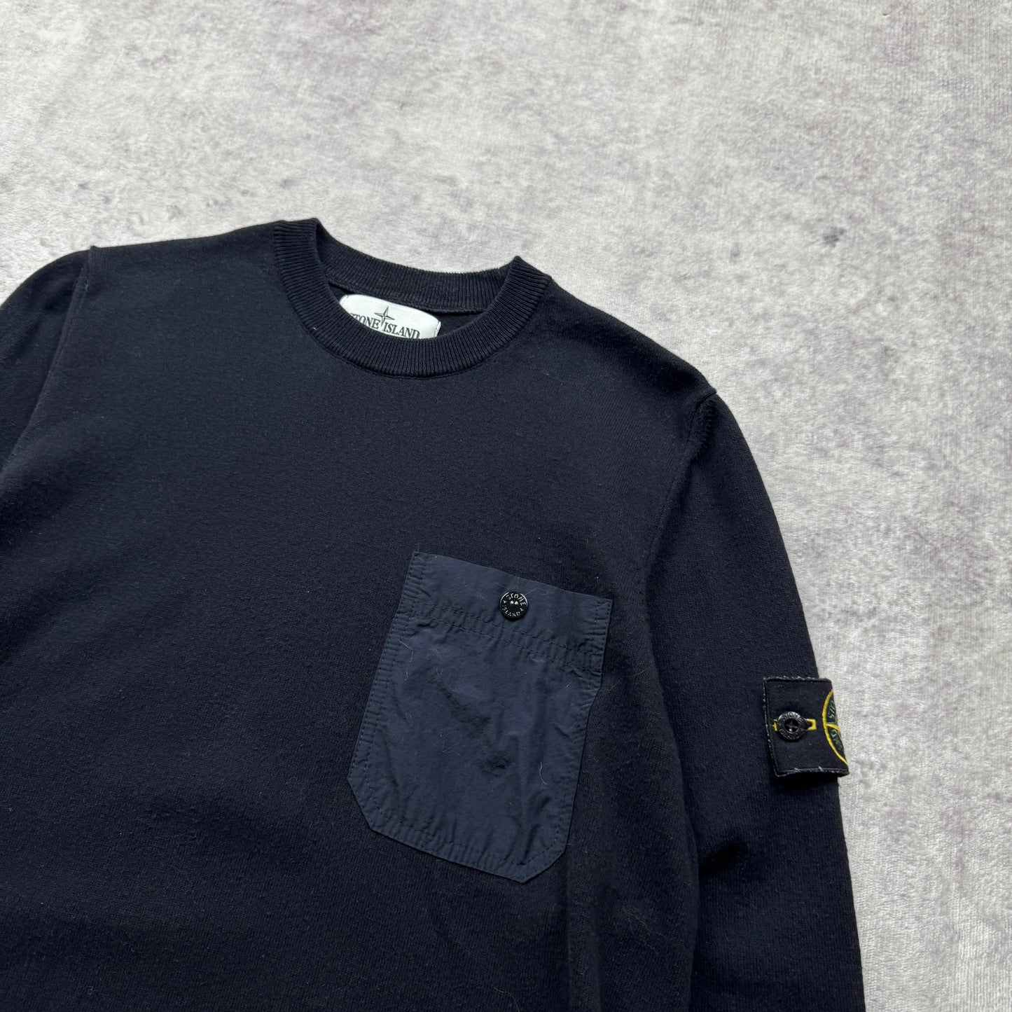 Stone Island Chest Pocket Crewneck Knit SS 2021