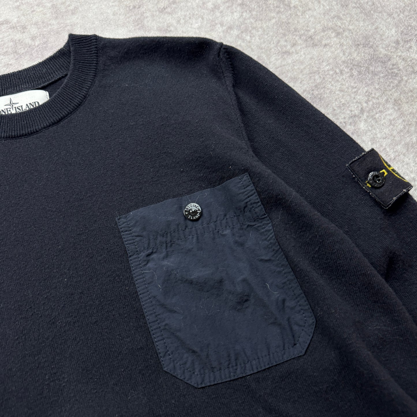 Stone Island Chest Pocket Crewneck Knit SS 2021