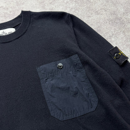 Stone Island Chest Pocket Crewneck Knit SS 2021