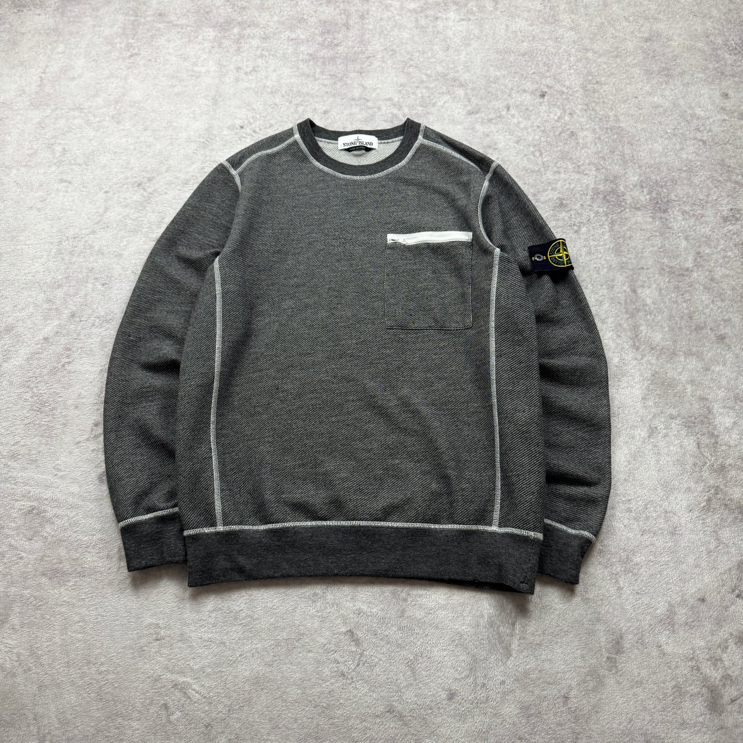 Stone Island Chest Pocket Crewneck Sweatshirt SS 2017