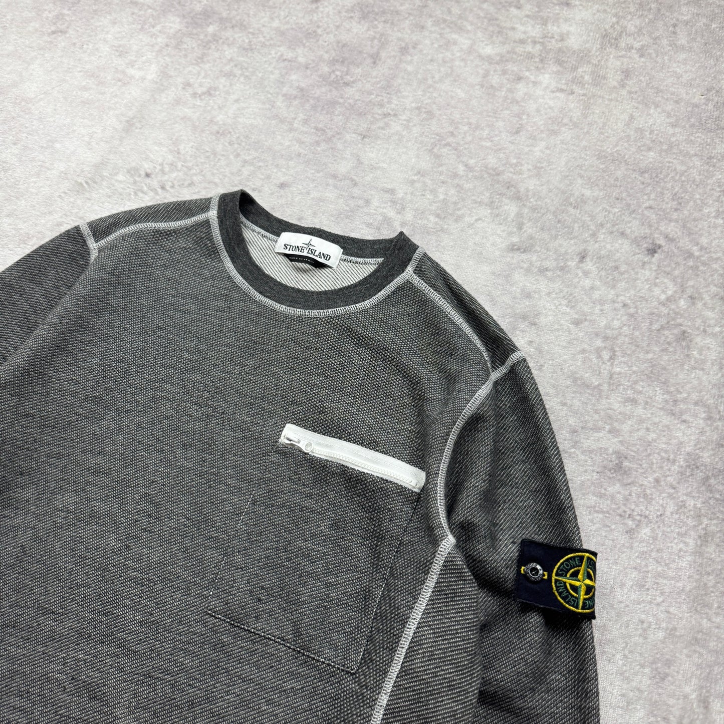 Stone Island Chest Pocket Crewneck Sweatshirt SS 2017