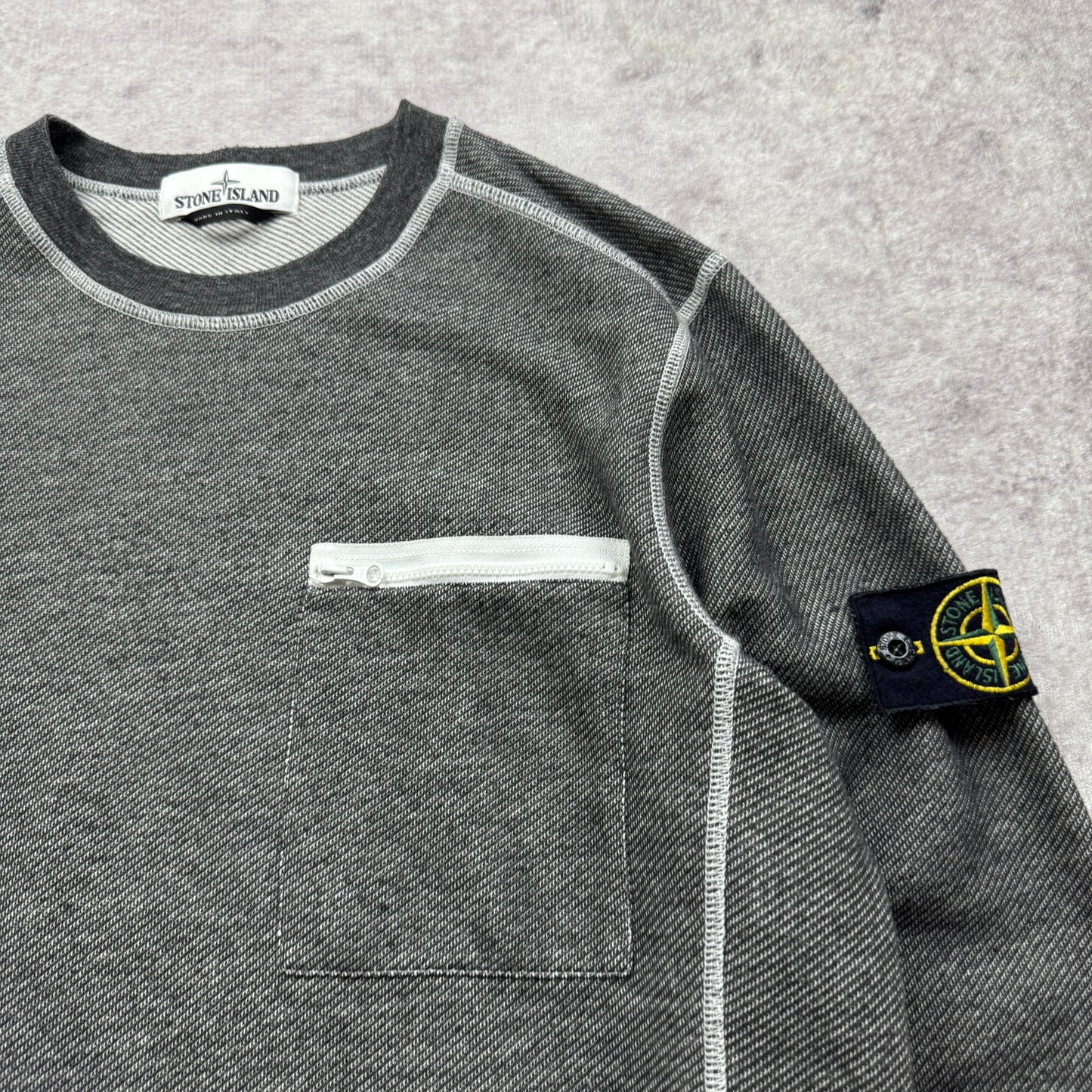 Stone Island Chest Pocket Crewneck Sweatshirt SS 2017