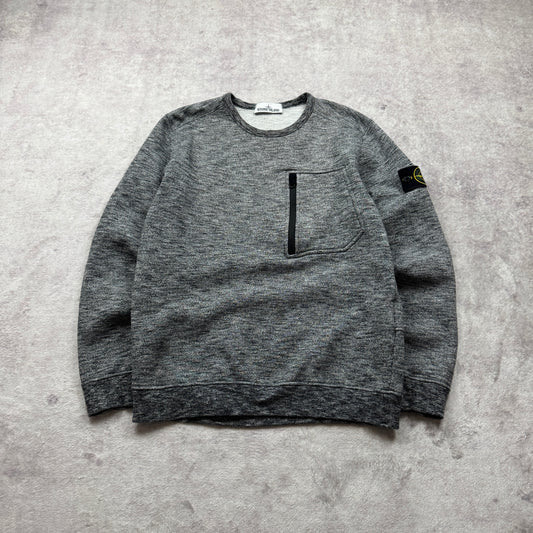 Stone Island Chest Pocket Crewneck Sweatshirt AW 2018