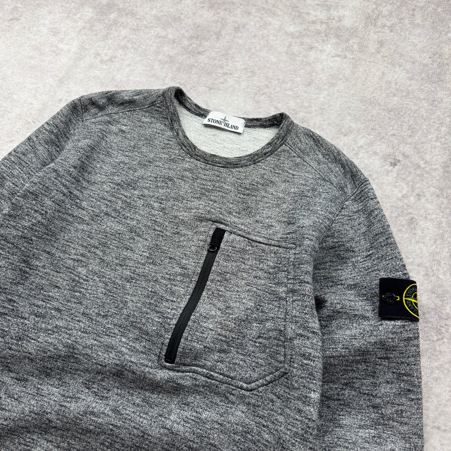 Stone Island Chest Pocket Crewneck Sweatshirt AW 2018