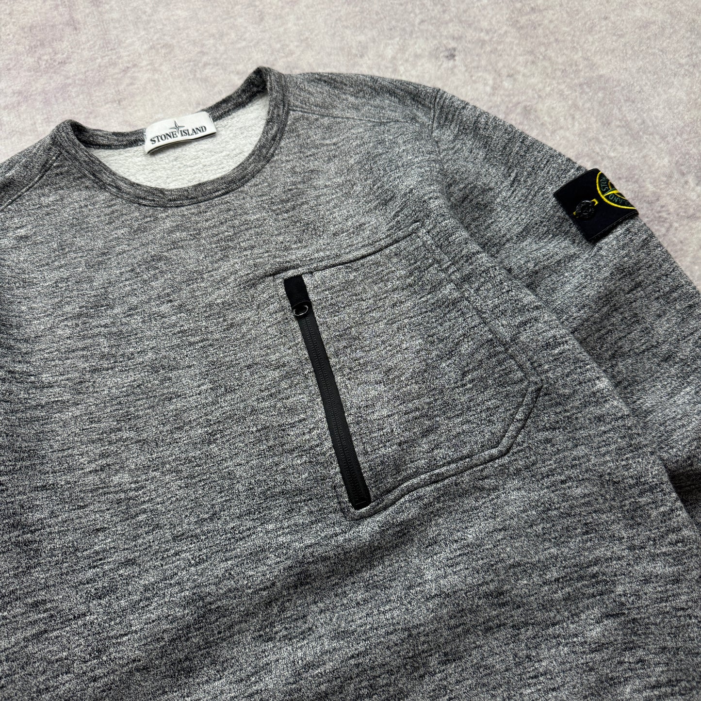 Stone Island Chest Pocket Crewneck Sweatshirt AW 2018