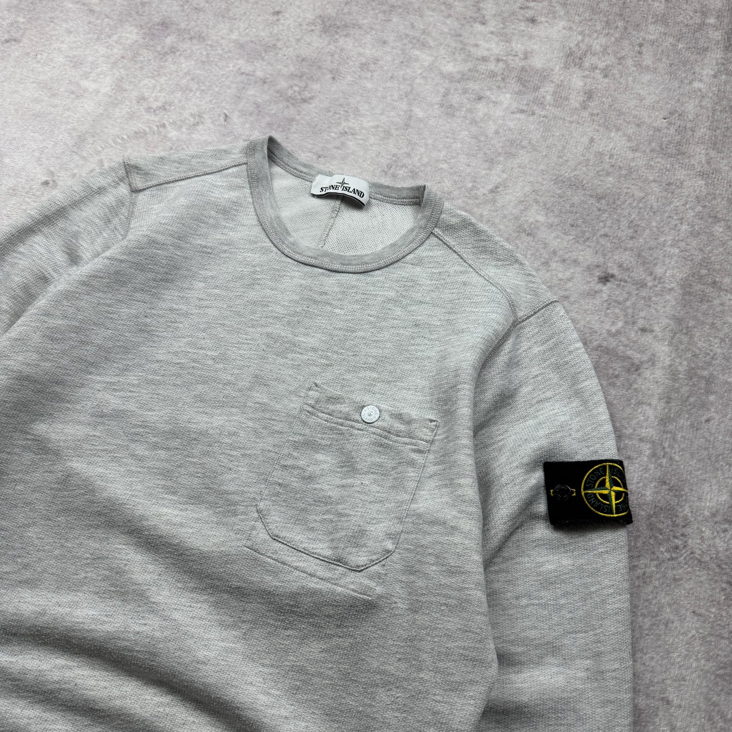 Stone Island Chest Pocket Crewneck Sweatshirt SS 2016