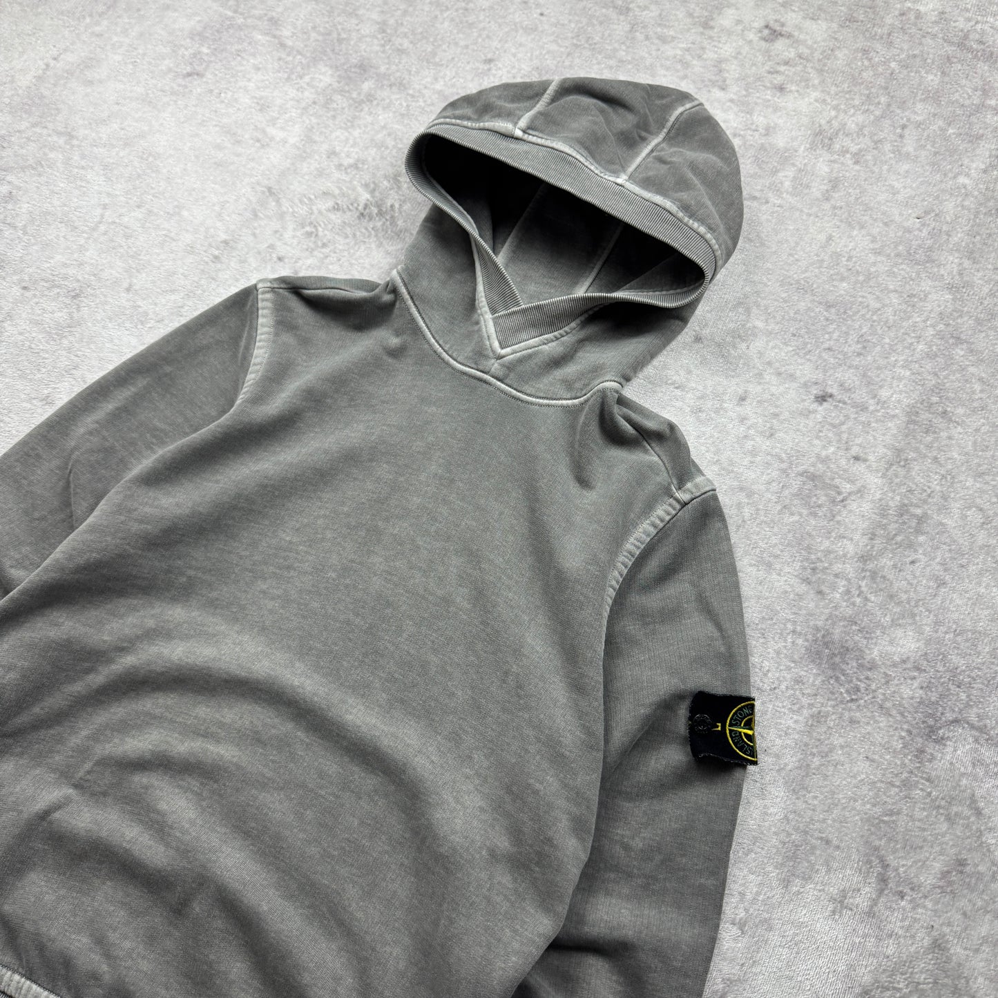 Stone Island Garment Dyed Washed Hooded Sweatshirt AW 2015