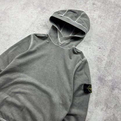Stone Island Garment Dyed Washed Hooded Sweatshirt AW 2015