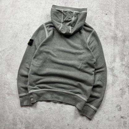 Stone Island Garment Dyed Washed Hooded Sweatshirt AW 2015