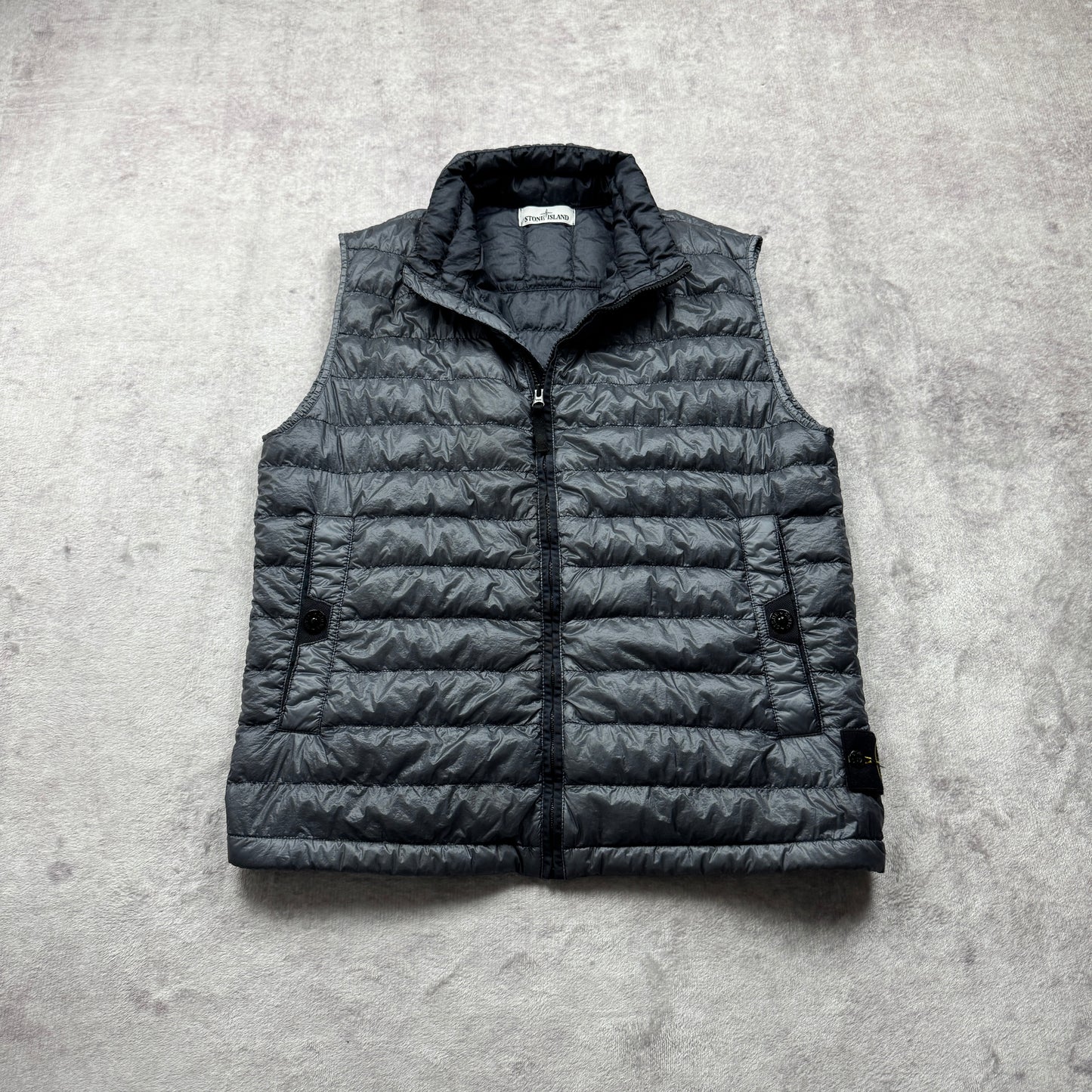 Stone Island Garment Dyed Down Vest SS 2016