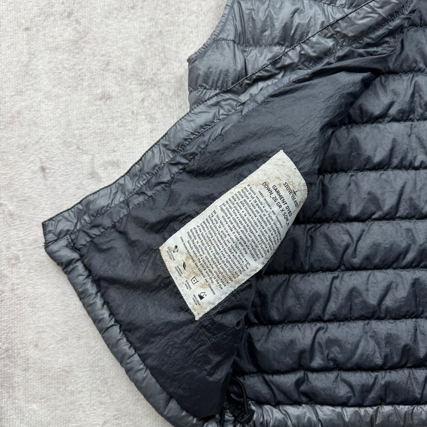 Stone Island Garment Dyed Down Vest SS 2016