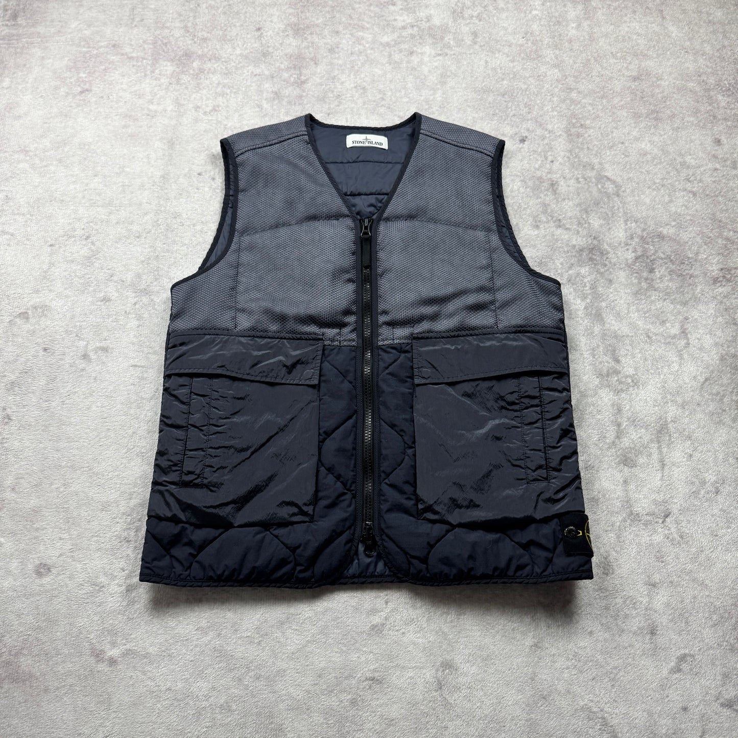 Stone Island Modified Panama 6/3 HT Nylon Mix Fabrics with Primaloft-Tc Vest AW 2021