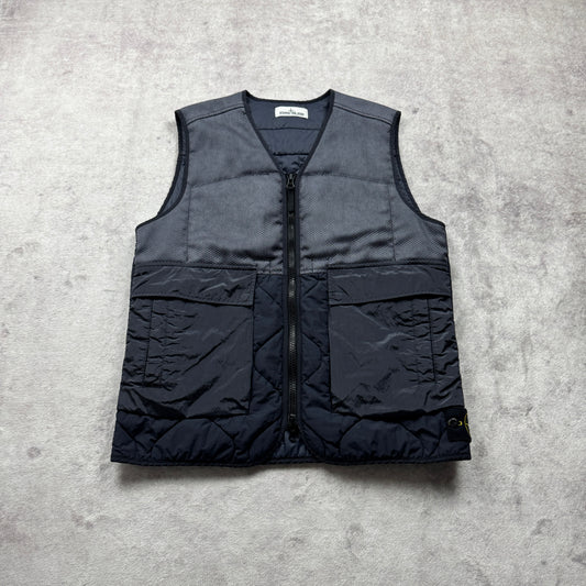 Stone Island Modified Panama 6/3 HT Nylon Mix Fabrics with Primaloft-Tc Vest AW 2021