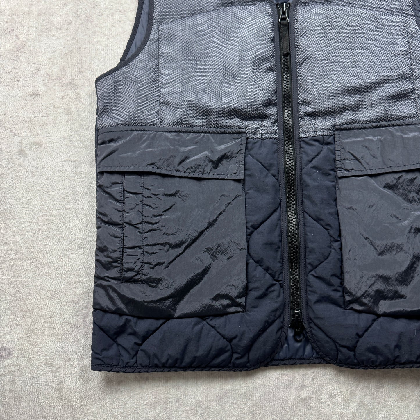 Stone Island Modified Panama 6/3 HT Nylon Mix Fabrics with Primaloft-Tc Vest AW 2021