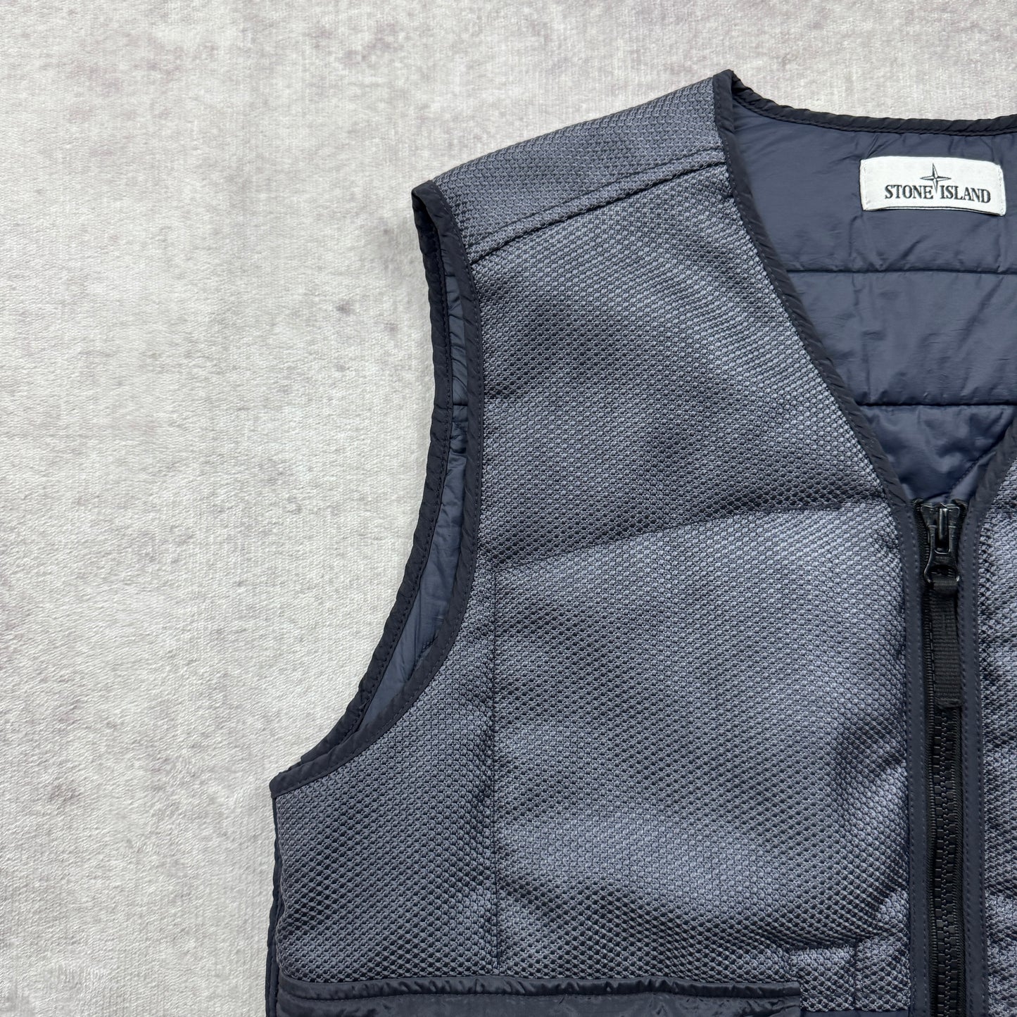 Stone Island Modified Panama 6/3 HT Nylon Mix Fabrics with Primaloft-Tc Vest AW 2021